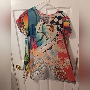 XS Johnny Was Top Awesome Pattern